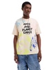 Aape By A Bathing Ape boxy fit short sleeve t-shirt with all over print in beige