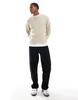 Cotton On stone heather cable knit sweater