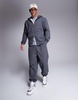 ASOS DESIGN premium heavyweight oversized sweatpants 400gsm in charcoal heather