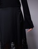 River Island satin skirt with lace hem in black