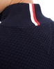 Tommy Hilfiger oval structure zip mock neck sweater in navy