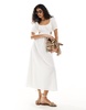 Billabong on the coast midi dress in white