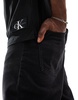 Calvin Klein Jeans oversized badge t-shirt in black