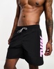 Nike Swimming Icon Volley 7 inch graphic swim shorts in black