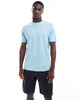 Brave Soul high neck T-shirt in sky blue