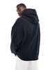 Nike Club french terry oversized hoodie in black