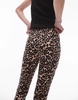 Topshop Tall leopard print leggings in brown