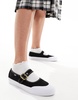 Vans Mary Jane sneaker flats in black and white