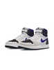 Nike Air Jordan 1 Zoom Comfort 2 sneakers in white, black, and blue