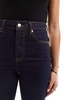 River Island high rise flared jeans in mid-blue