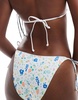 Cotton On cheeky tie side bikini bottom in picnic in jardin print