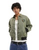 Guess Originals crest nylon jacket in khaki