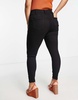 River Island Plus high rise skinny jeans in black