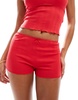 Cotton On pointelle picot sleep shorts in lobster red - part of a set