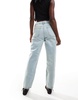 Mango mom jeans in light wash blue