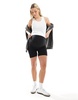 Mamalicious Maternity 2 pack over the bump support shorts in black