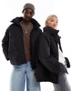 COLLUSION Unisex puffer jacket in black