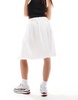 COLLUSION poplin midi bubble skirt in white