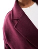 ASOS DESIGN Curve chuck on formal coat in burgundy