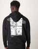 ASOS DESIGN oversized hoodie with photographic back print in black