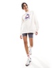 Tommy Jeans oversized retro crew neck sweatshirt in white