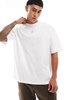 ASOS DESIGN oversized t-shirt with city back print in white