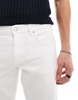 ASOS DESIGN stretch slim jeans in white