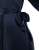 Vila Bridesmaid wrap full maxi dress in navy