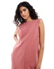 ASOS DESIGN cami washed jersey jumpsuit with pocket detail in rose pink