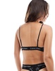 Calvin Klein CK 96 cotton unlined bralette in black logo print