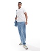 Threadbare 3 button polo in white