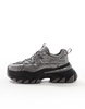 ASOS DESIGN chunky sneakers in gunmetal