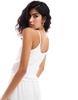 Lindex pointelle pajama tank top in white