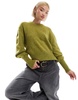 ASOS DESIGN knit crew neck sweater with balloon sleeves