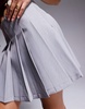 River Island pleated mini skirt in gray