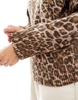 Cotton On luxe crew pullover knit sweater in leopard