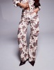 River Island relaxed straight jean in cow print - part of a set