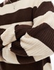 ASOS DESIGN oversized knit sweater brown stripe