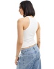 Cotton On pointelle relaxed crop tank top white