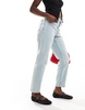 Mango mom jeans in light wash blue