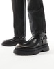 ASOS DESIGN biker boots in black