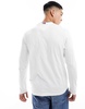 Tommy Hilfiger chest hilfiger 85 long sleeve t-shirt in white