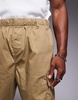 ADPT tapered balloon fit cargo pants in tan