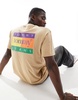 Tommy Jeans regular summer flag t-shirt in sand