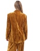 ASOS DESIGN crinkle velvet blazer in gold - part of a set