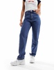 Cotton On long straight leg jeans in blue denim