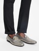 Walk London Jean snaffle loafers in gold snake