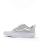 Vans Knu Skool chunky sneakers in white and silver