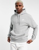 Nike Club Fleece hoodie in gray heather