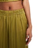 River Island plisse satin wide leg pants in khaki - part of a set